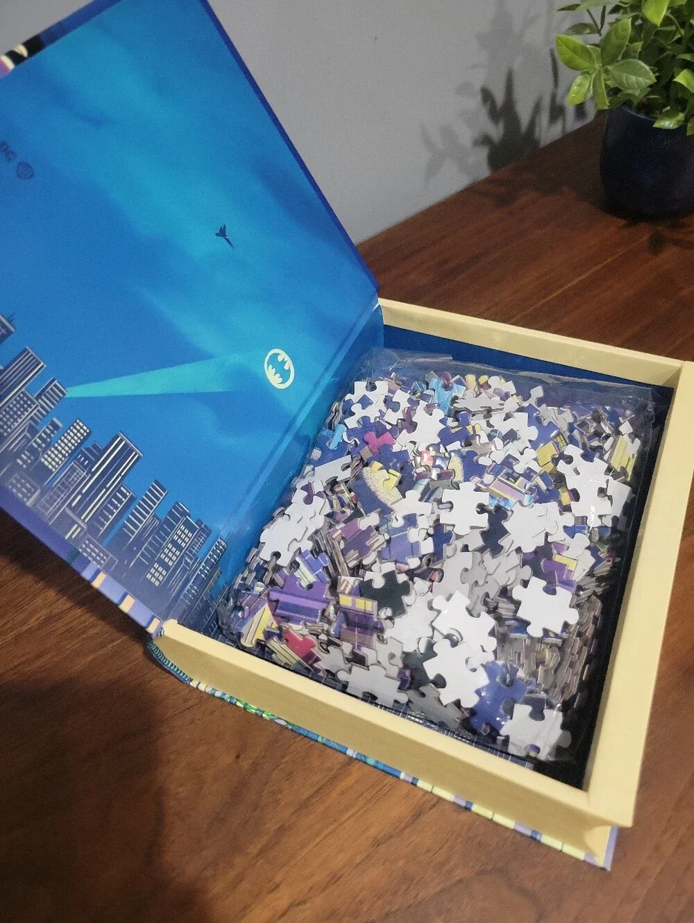 Batman Book & 500-Piece Jigsaw Puzzle EXPLORING GOTHAM CITY DC Comics OPEN BOX